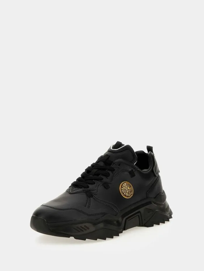 Men Massa Leatherinsert Running Shoes Black Guess Shoes