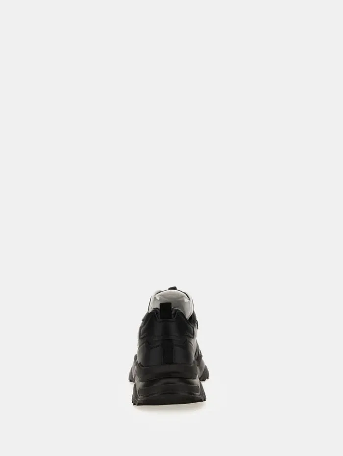Men Massa Leatherinsert Running Shoes Black Guess Shoes