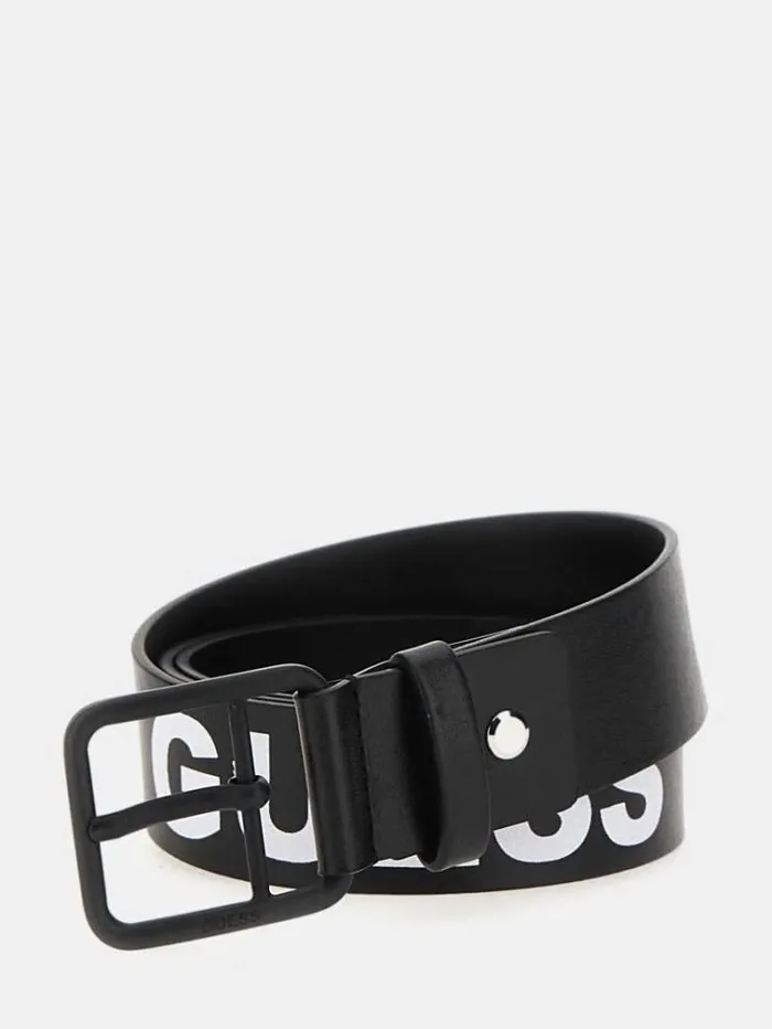 Men Maxi 4g Logo Belt Black Guess Belts