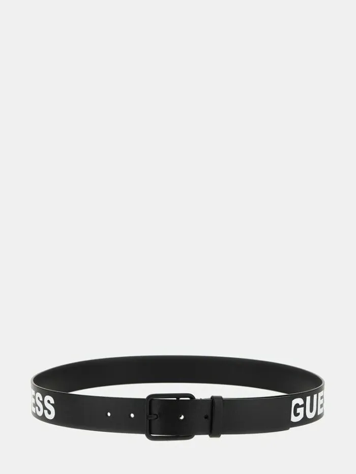 Men Maxi 4g Logo Belt Black Guess Belts