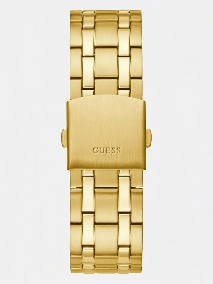 Men Multifunction Steel Watch Multi Gold Guess Watches