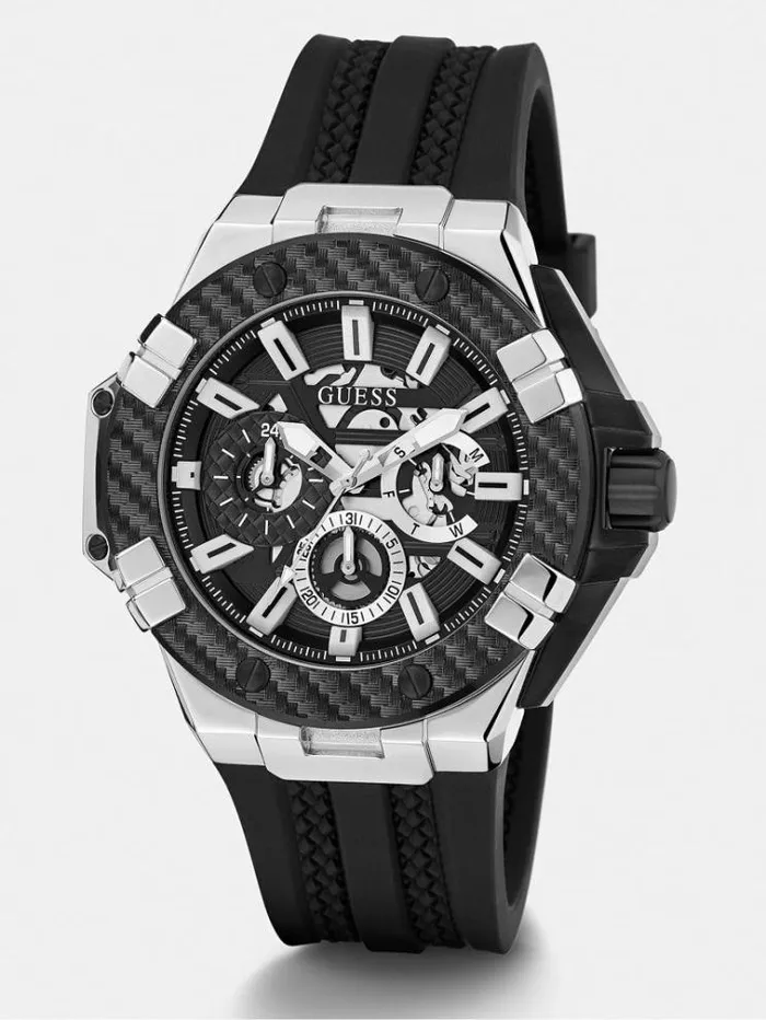 Men Multifunction Watch Argento Guess Watches