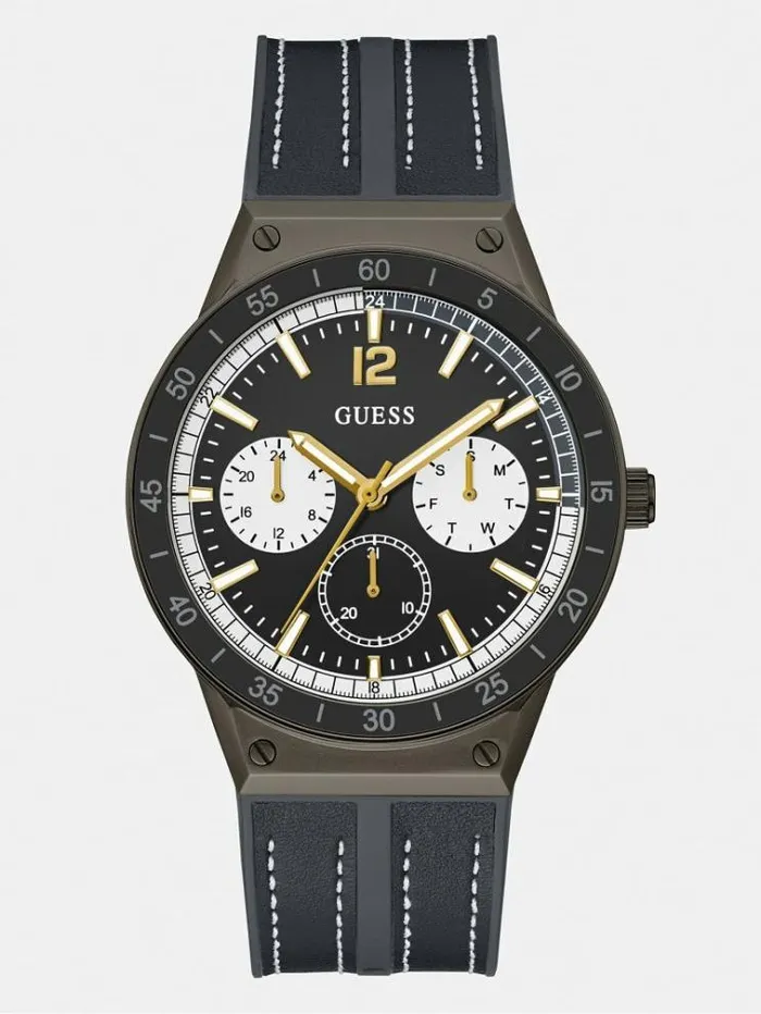 Men Multifunction Watch Grey Guess Watches