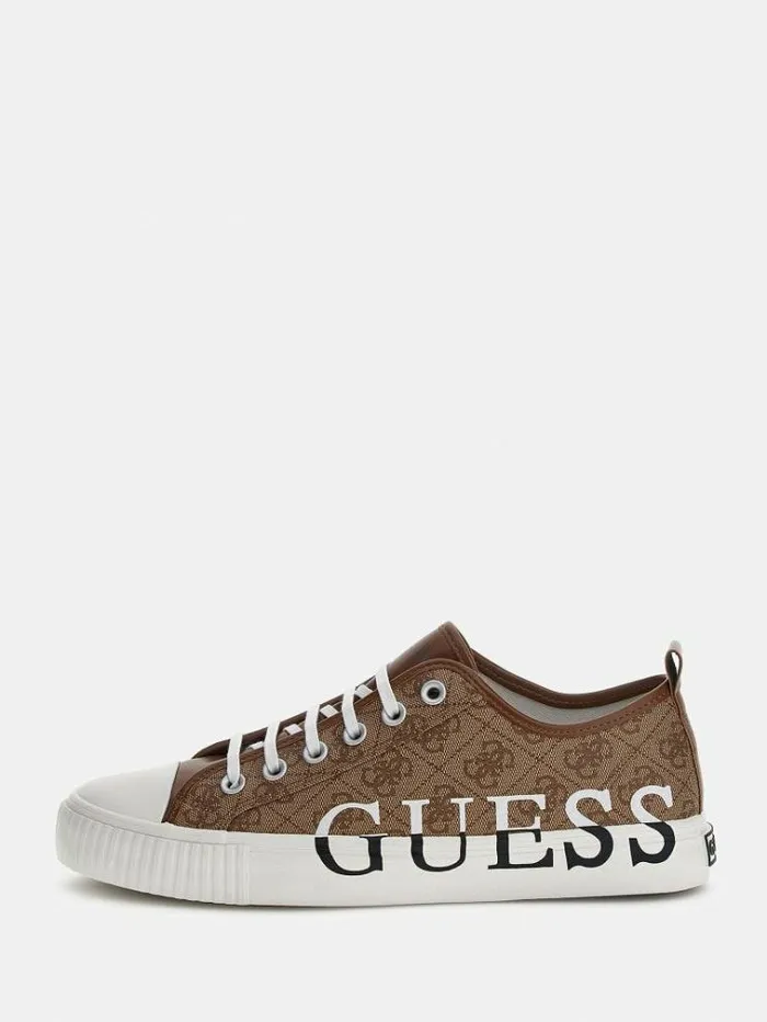 Men New Winners 4g Logo Sneaker Brown Multi Guess Shoes