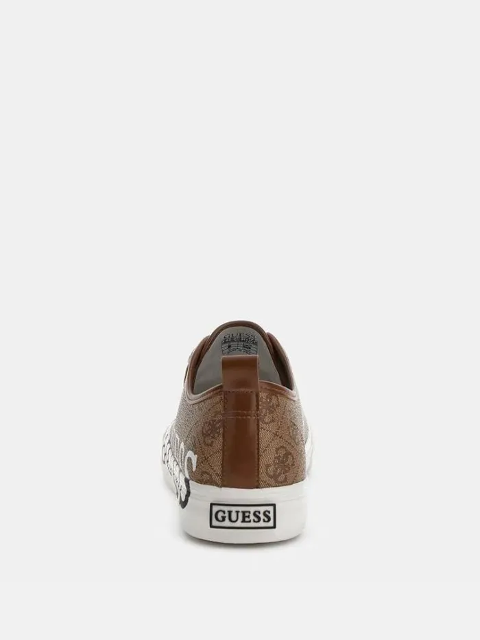 Men New Winners 4g Logo Sneaker Brown Multi Guess Shoes