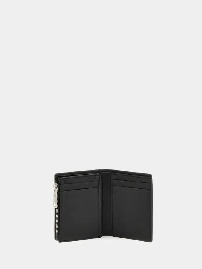 Men New Zurigo Genuine Leather Wallet Black Guess Wallets