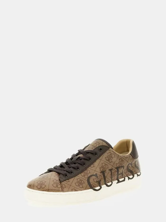 Men Nola K 4g Logo Sneakers Multi Beige Guess Shoes