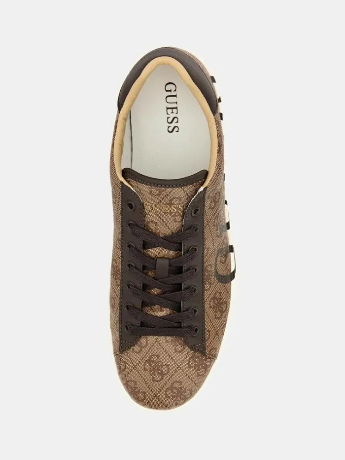 Men Nola K 4g Logo Sneakers Multi Beige Guess Shoes