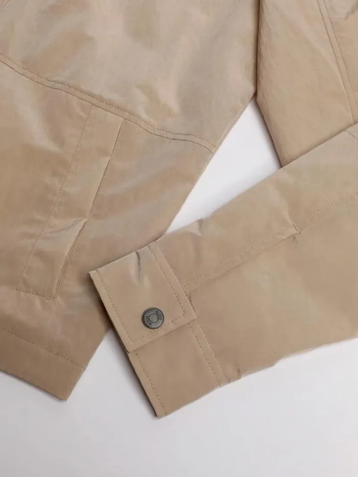 Men Nylon Utility Jacket Beige Guess Coats And Jackets