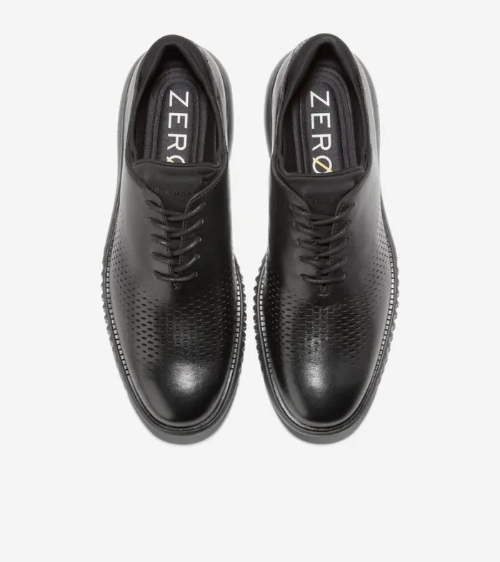 Men Oxfords Cole Haan 2ZERGRAND Laser Wingtip Oxfords Black