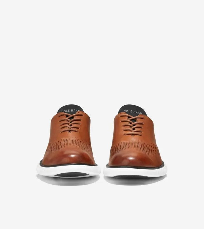 Men Oxfords Cole Haan 2ZERGRAND Laser Wingtip Oxfords British Tanivory