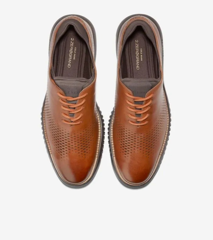 Men Oxfords Cole Haan 2ZERGRAND Laser Wingtip Oxfords British Tanjava