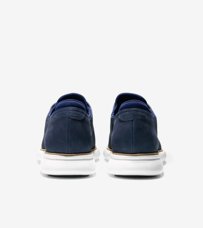 Men Oxfords Cole Haan 2ZERGRAND Laser Wingtip Oxfords Marine Blue Nubuck