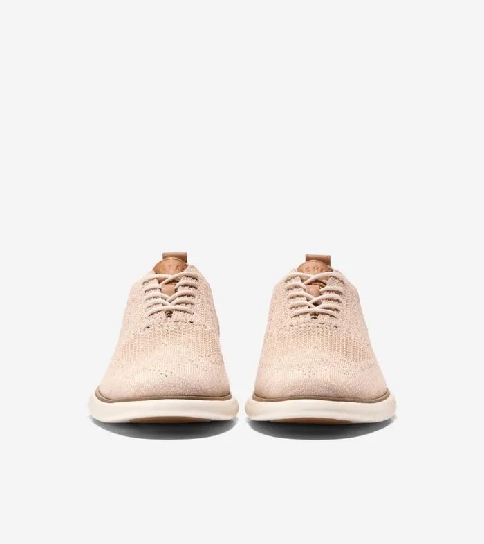 Men Oxfords Cole Haan 2ZERGRAND Stitchlite Oxfords Sand Dollarivory
