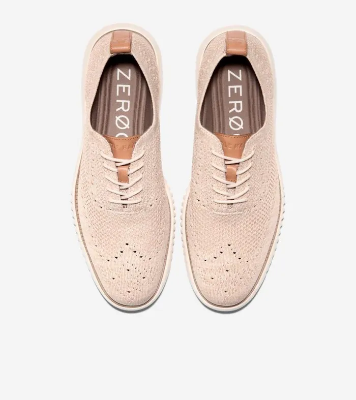 Men Oxfords Cole Haan 2ZERGRAND Stitchlite Oxfords Sand Dollarivory