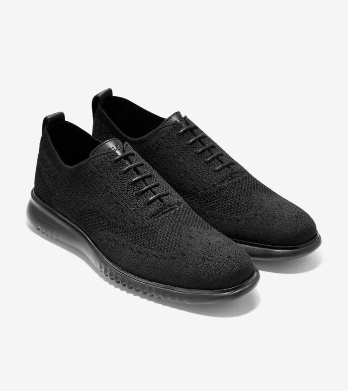 Men Oxfords Cole Haan 2ZERGRAND Stitchlite Wingtip Oxfords Black Stitchlitetrade