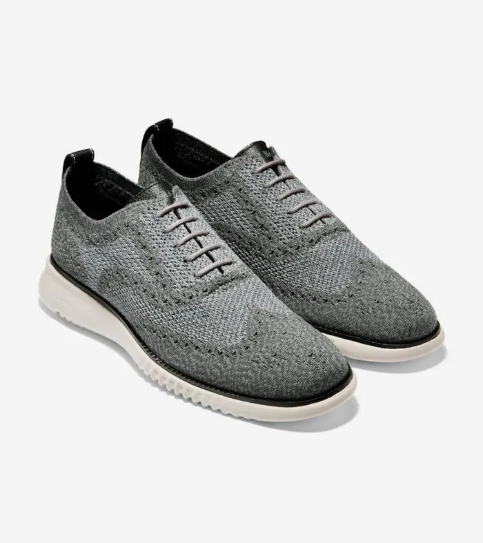 Men Oxfords Cole Haan 2ZERGRAND Stitchlite Wingtip Oxfords Magnetironstone Stitchlitetrade