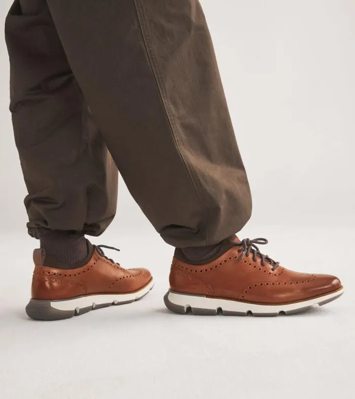 Men Oxfords Cole Haan 4ZERGRAND Oxfords Natural Tanivorytornado