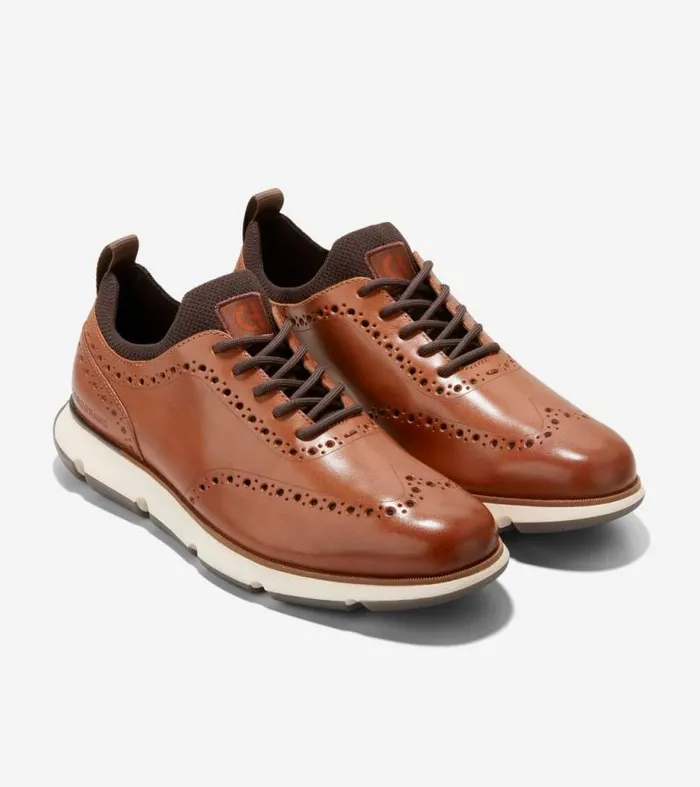 Men Oxfords Cole Haan 4ZERGRAND Oxfords Natural Tanivorytornado