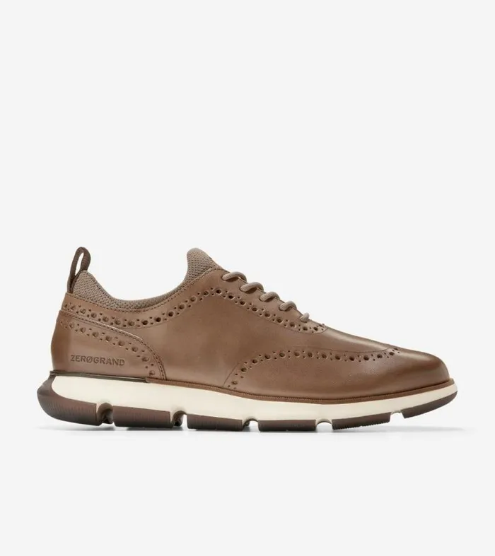 Men Oxfords Cole Haan 4ZERGRAND Oxfords Truffle Brownivoryirish Coffee