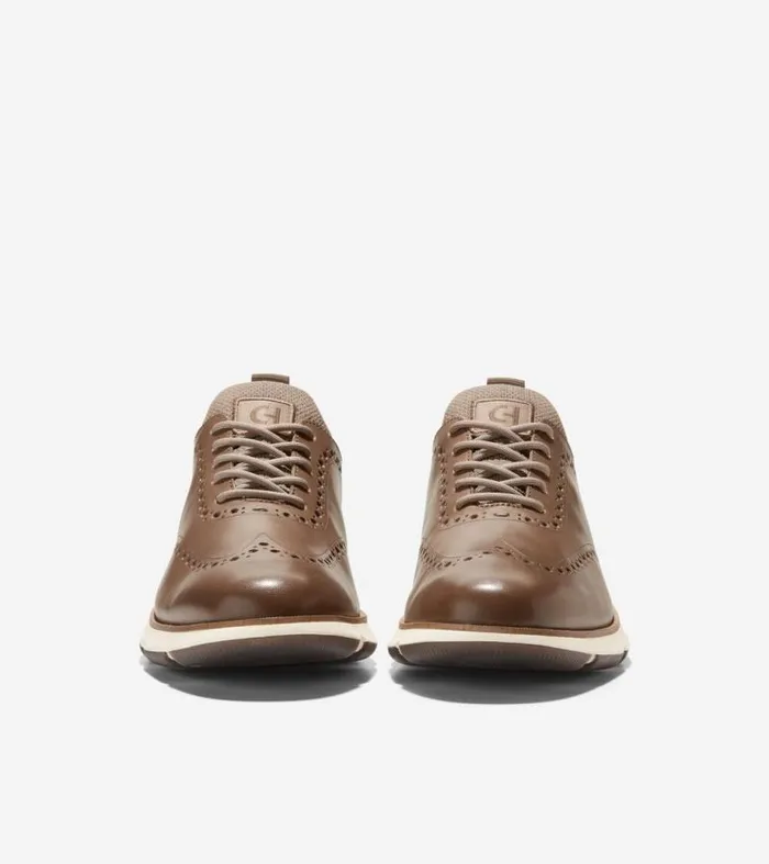 Men Oxfords Cole Haan 4ZERGRAND Oxfords Truffle Brownivoryirish Coffee