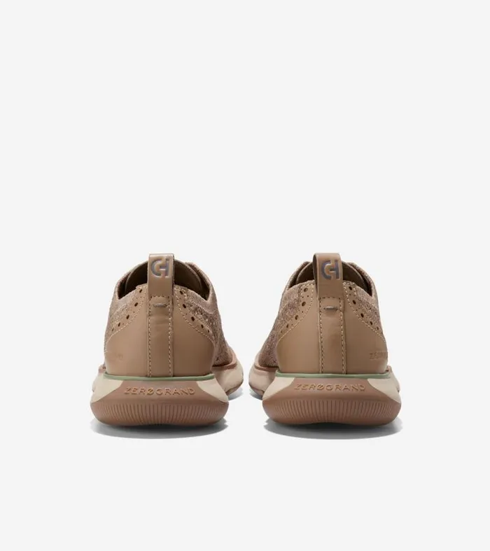 Men Oxfords Cole Haan 4ZERGRAND Stitchlite Wingtip Oxfords Natural Tan Stitchlitetradetruffleoat