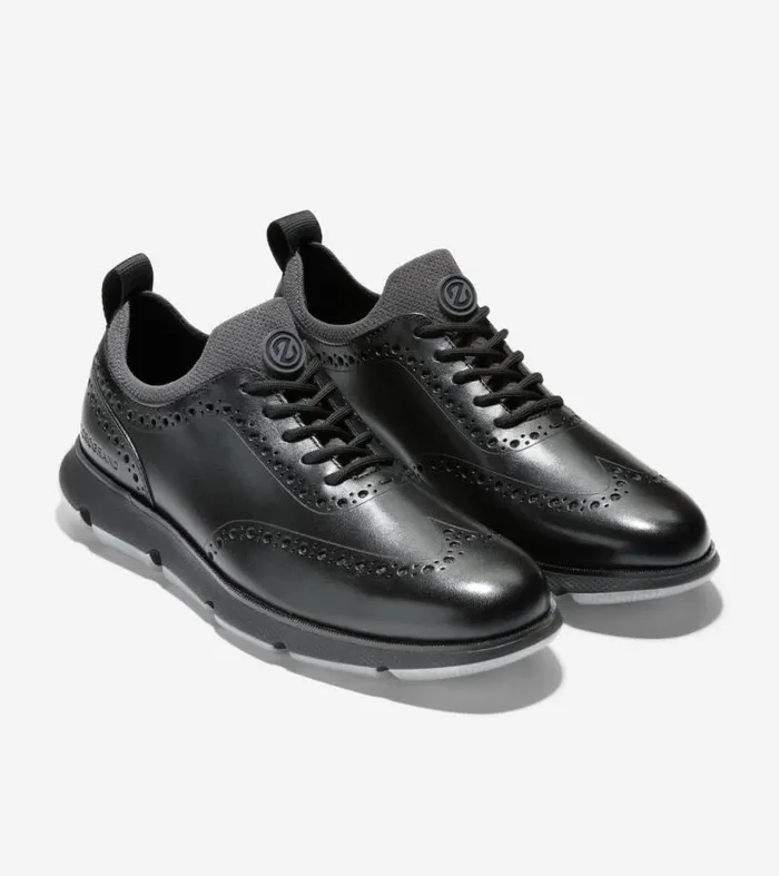 Men Oxfords Cole Haan 4ZERGRAND Wingtip Oxfords Black