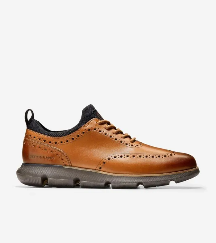 Men Oxfords Cole Haan 4ZERGRAND Wingtip Oxfords British Tanjava