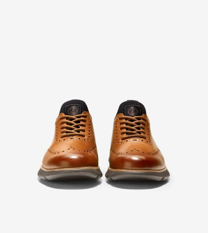 Men Oxfords Cole Haan 4ZERGRAND Wingtip Oxfords British Tanjava