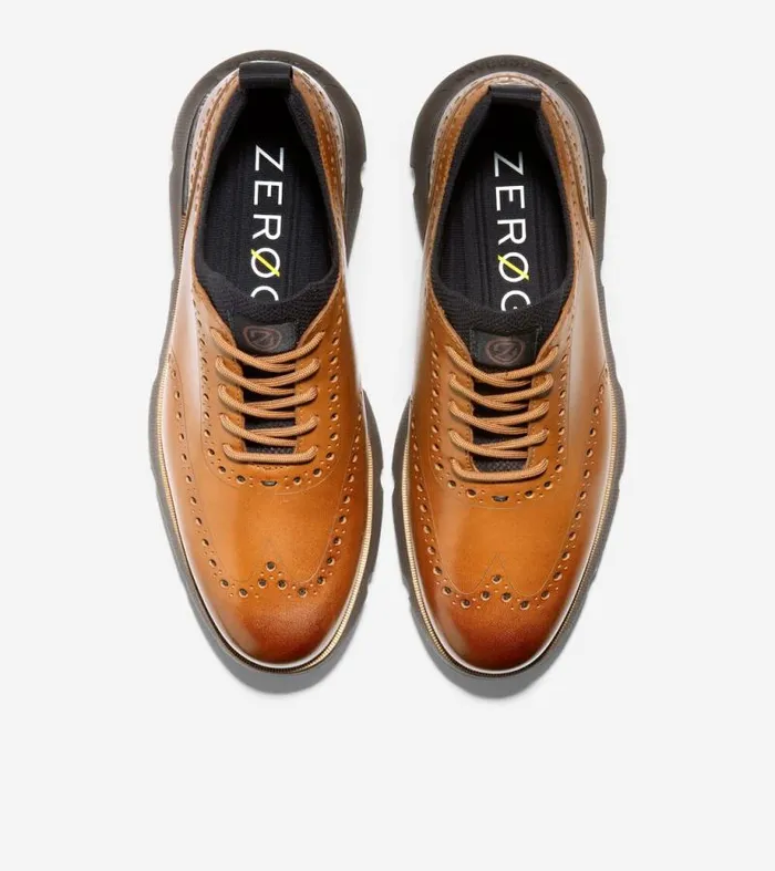 Men Oxfords Cole Haan 4ZERGRAND Wingtip Oxfords British Tanjava