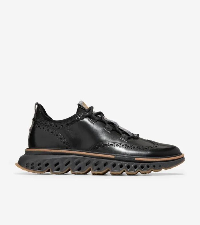 Men Oxfords Cole Haan 5ZERGRAND Wingtip Oxfords Blackpavementstormcloud