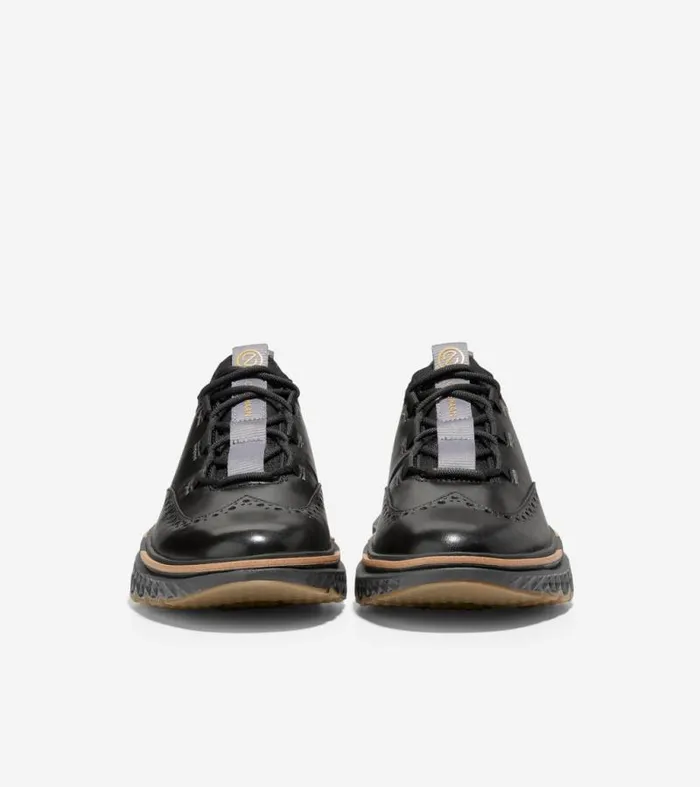 Men Oxfords Cole Haan 5ZERGRAND Wingtip Oxfords Blackpavementstormcloud