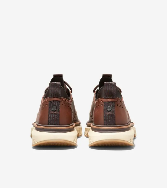 Men Oxfords Cole Haan 5ZERGRAND Wingtip Oxfords Dark Sequoiaalabaster Gleam