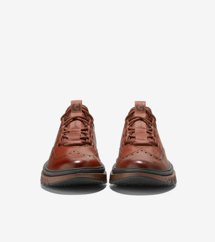 Men Oxfords Cole Haan 5ZERGRAND Wingtip Oxfords Dark Sequoiajava