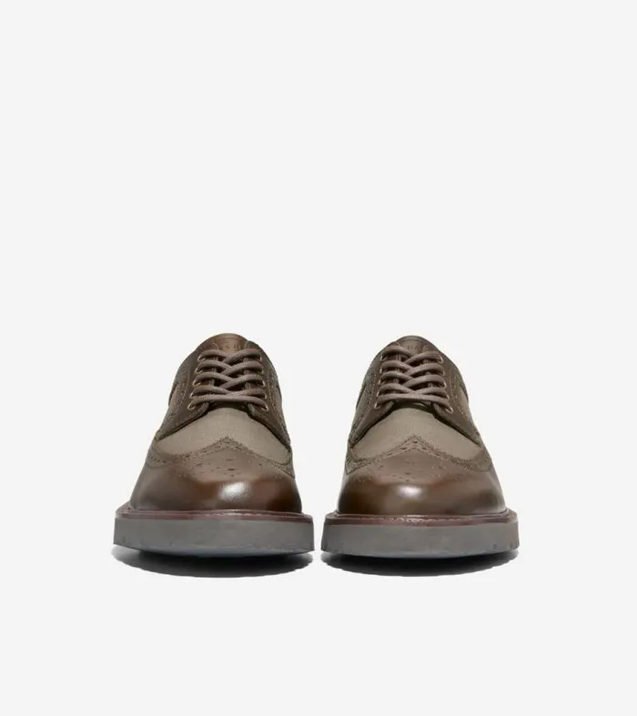 Men Oxfords Cole Haan American Classics Longwing Oxfords Deep Olivemorel