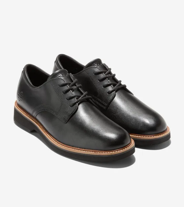 Men Oxfords Cole Haan American Classics Montrose Plain Toe Oxfords Blackdark Chocolate