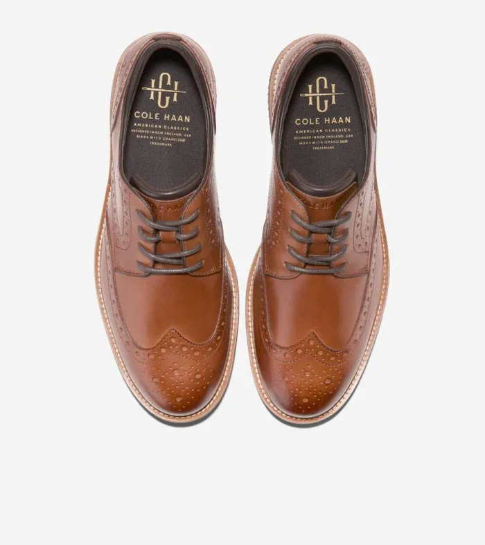 Men Oxfords Cole Haan American Classics Montrose Wingtip Oxfords British Tan
