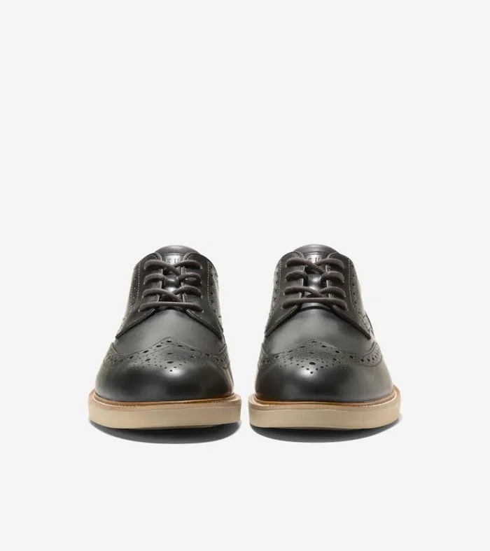 Men Oxfords Cole Haan American Classics Montrose Wingtip Oxfords Dark Chocolate
