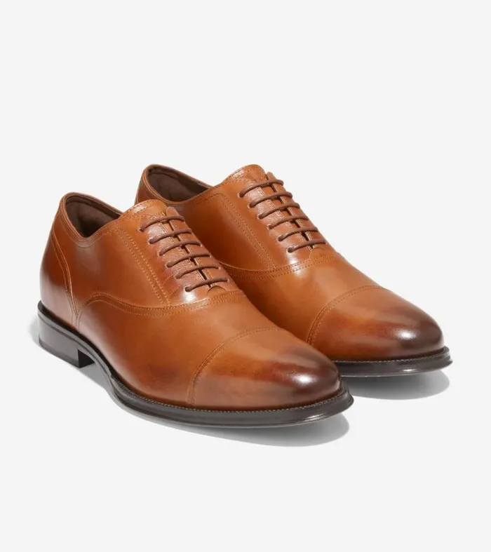 Men Oxfords Cole Haan Modern Classics Cap Toe Oxfords British Tandark Chocolate