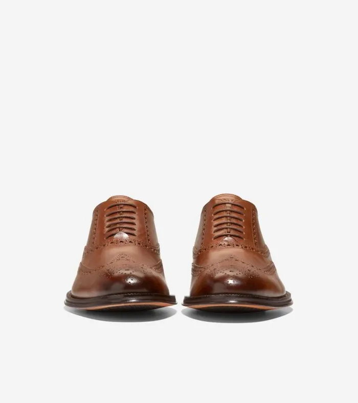 Men Oxfords Cole Haan Modern Classics Wingtip Oxfords British Tandark Chocolate