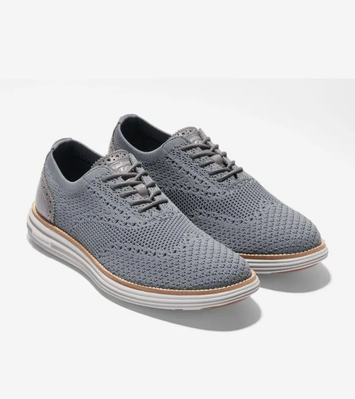 Men Oxfords Cole Haan riginalGrand Remastered Stitchlite Oxfords Quiet Shademicrochip Gray Stitchlitetrade