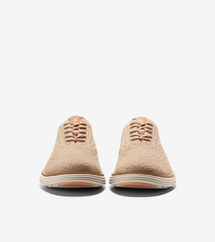 Men Oxfords Cole Haan riginalGrand Remastered Stitchlite Oxfords Sesameirish Coffeesilver