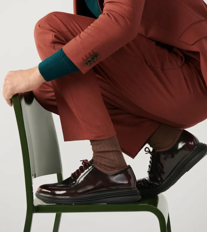 Men Oxfords Cole Haan riginalGrand Ultra Postman Oxfords Bloodstone Brushoffblack