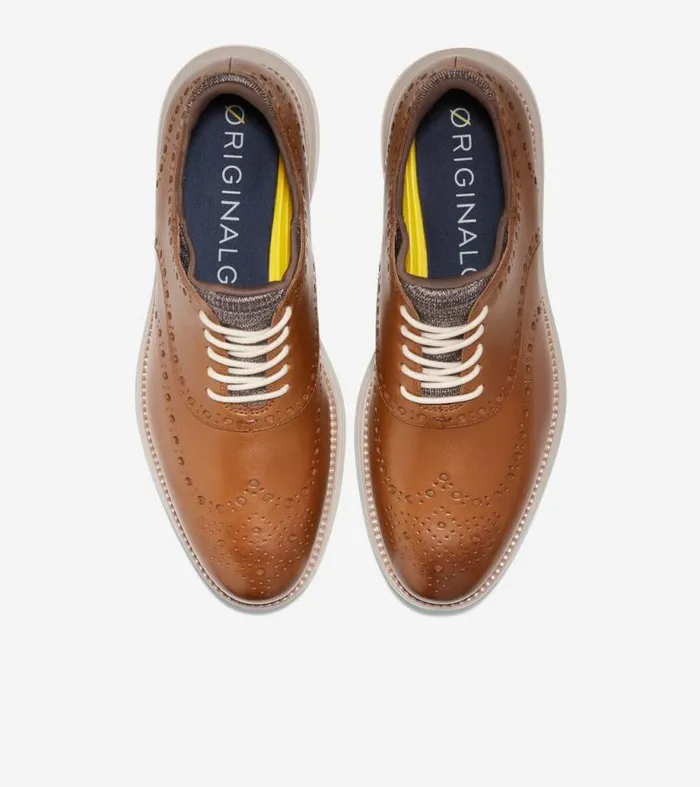 Men Oxfords Cole Haan riginalGrand Ultra Wingtip Oxfords Monks Robepumice Stoneivory