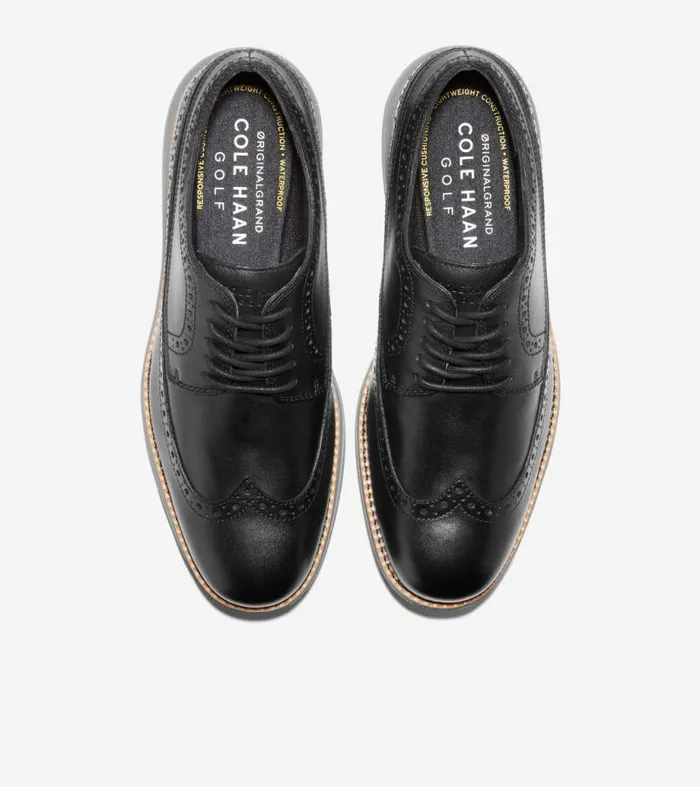 Men Oxfords Cole Haan riginalGrand WaterResistant Golf Shoe Blacknaturalquiet Shade