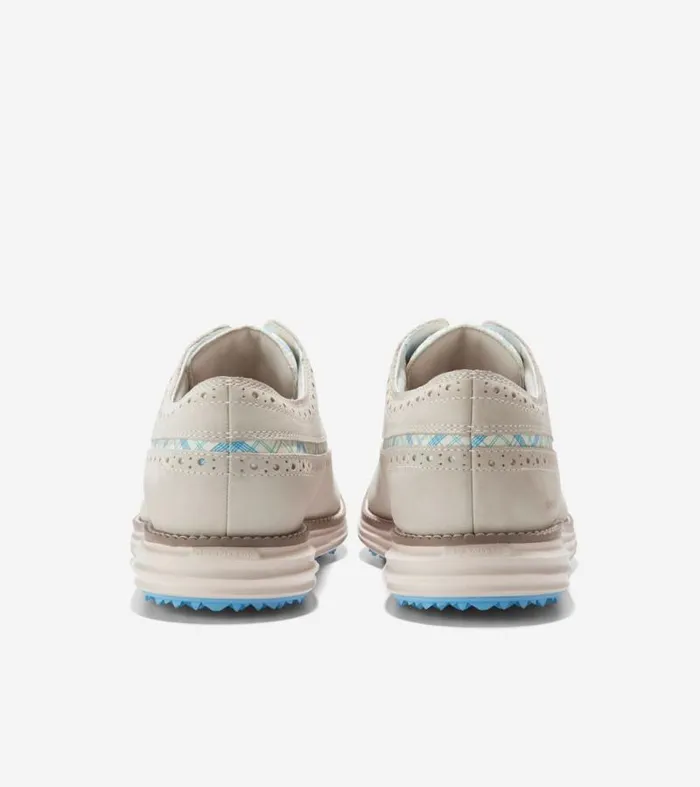 Men Oxfords Cole Haan riginalGrand WaterResistant Golf Shoe Ivoryazure Bluebirch