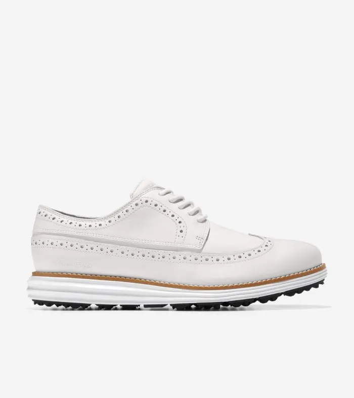 Men Oxfords Cole Haan riginalGrand WaterResistant Golf Shoe Optic Whitenaturaloptic White