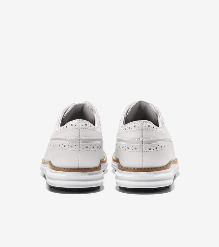 Men Oxfords Cole Haan riginalGrand WaterResistant Golf Shoe Optic Whitenaturaloptic White
