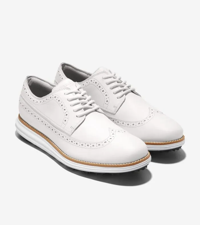 Men Oxfords Cole Haan riginalGrand WaterResistant Golf Shoe Optic Whitenaturaloptic White