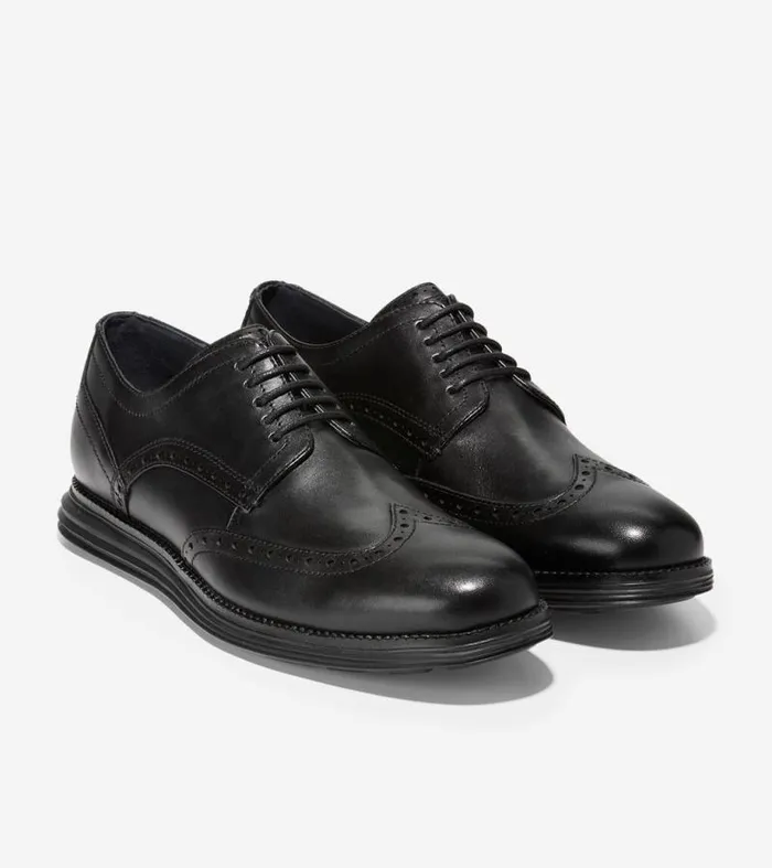 Men Oxfords Cole Haan riginalGrand Wingtip Oxfords Black